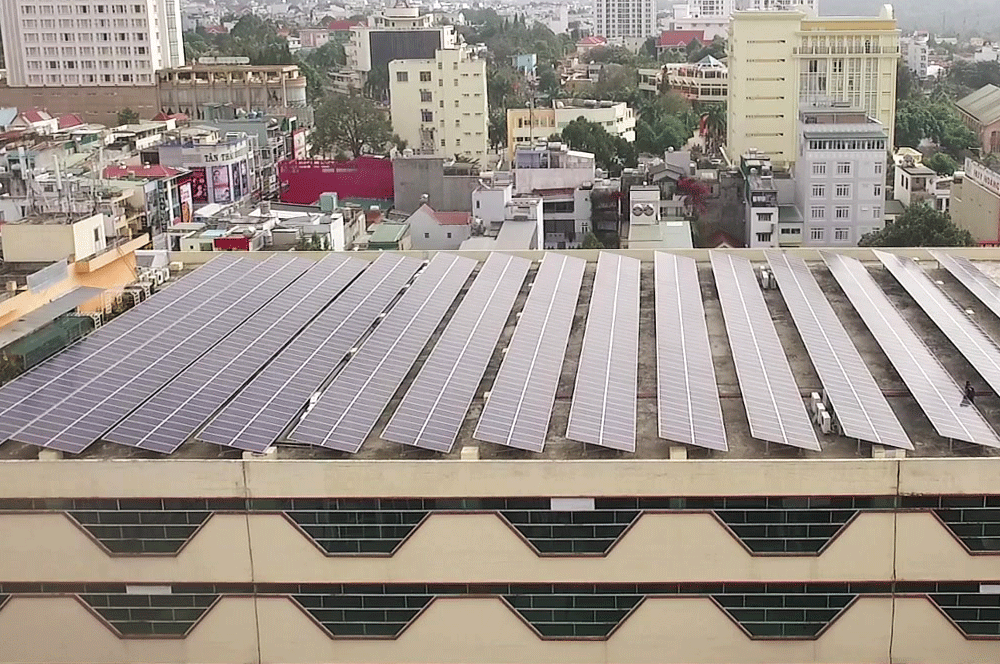 Hệ thống điện mặt trời 133kWp tại công ty may mặc ở Đồng Nai